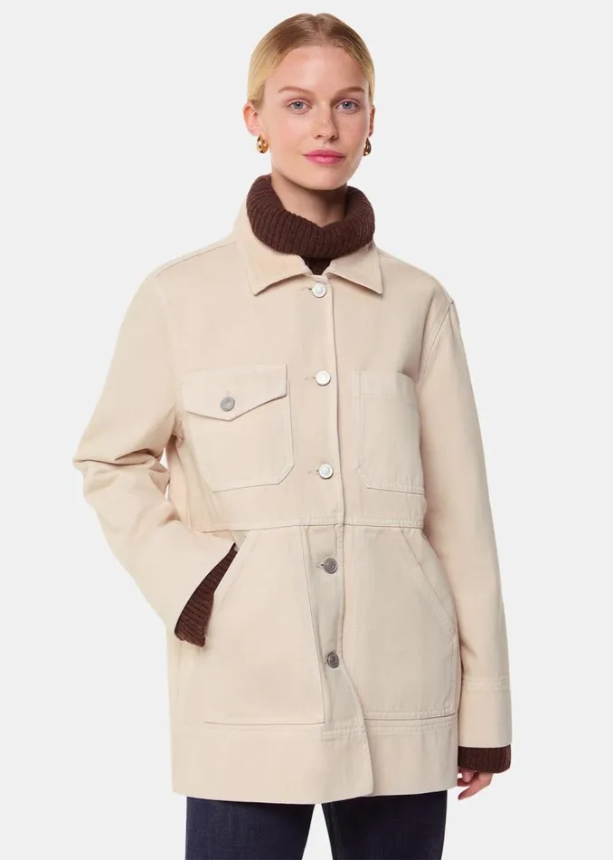 Whistles Coats and Jackets Neutral Jo Utility Jacket 8211 Women