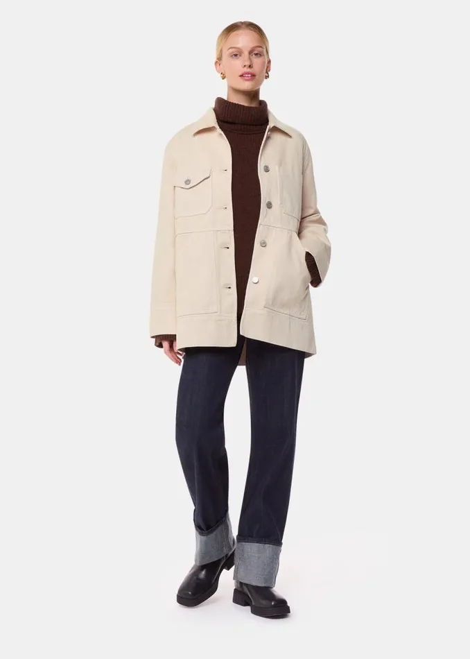 Whistles Coats and Jackets Neutral Jo Utility Jacket 8211 Women