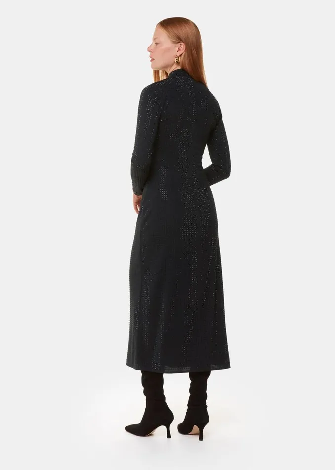Whistles Dresses Black Hot Fix Jersey Midi Dress 8211 Women
