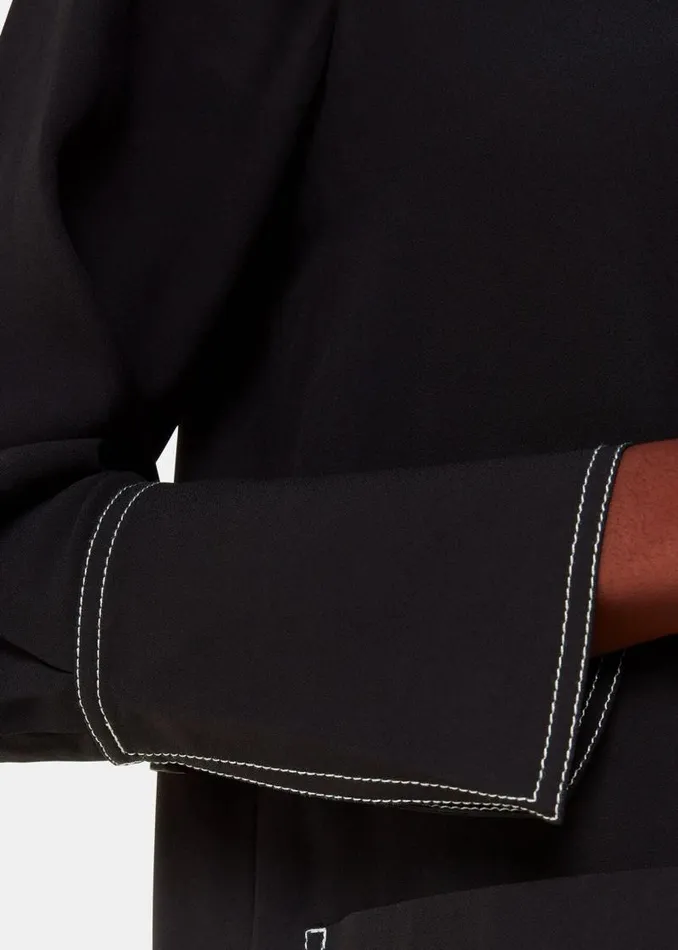 Whistles Dresses Black Topstitch Detail Shirt Dress 8211 Women