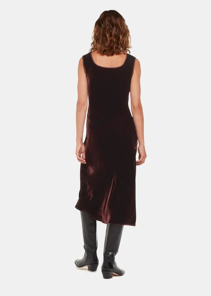 Whistles Dresses Brown Hai Velvet Sienna Dress 8211 Women