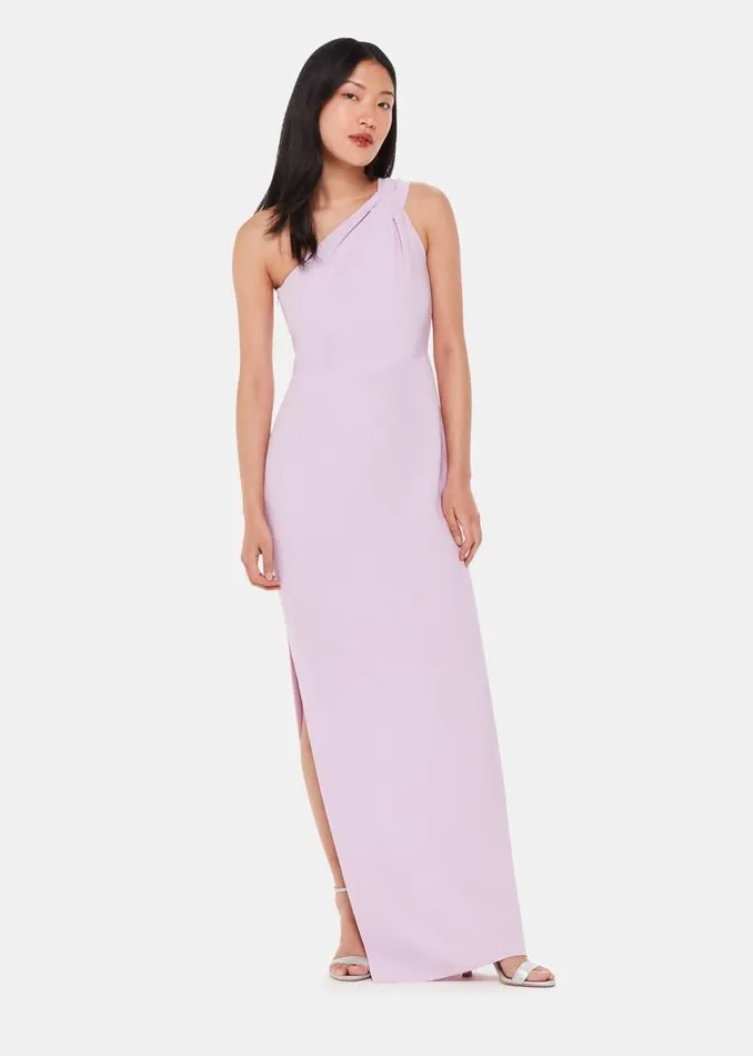 Whistles Dresses Lilac Bethan One Shoulder Maxi Dress 8211 Women