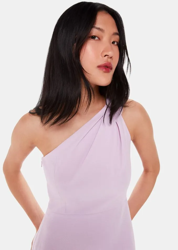 Whistles Dresses Lilac Bethan One Shoulder Maxi Dress 8211 Women