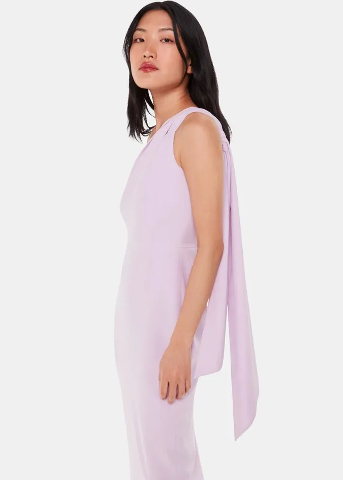 Whistles Dresses Lilac Bethan One Shoulder Maxi Dress 8211 Women