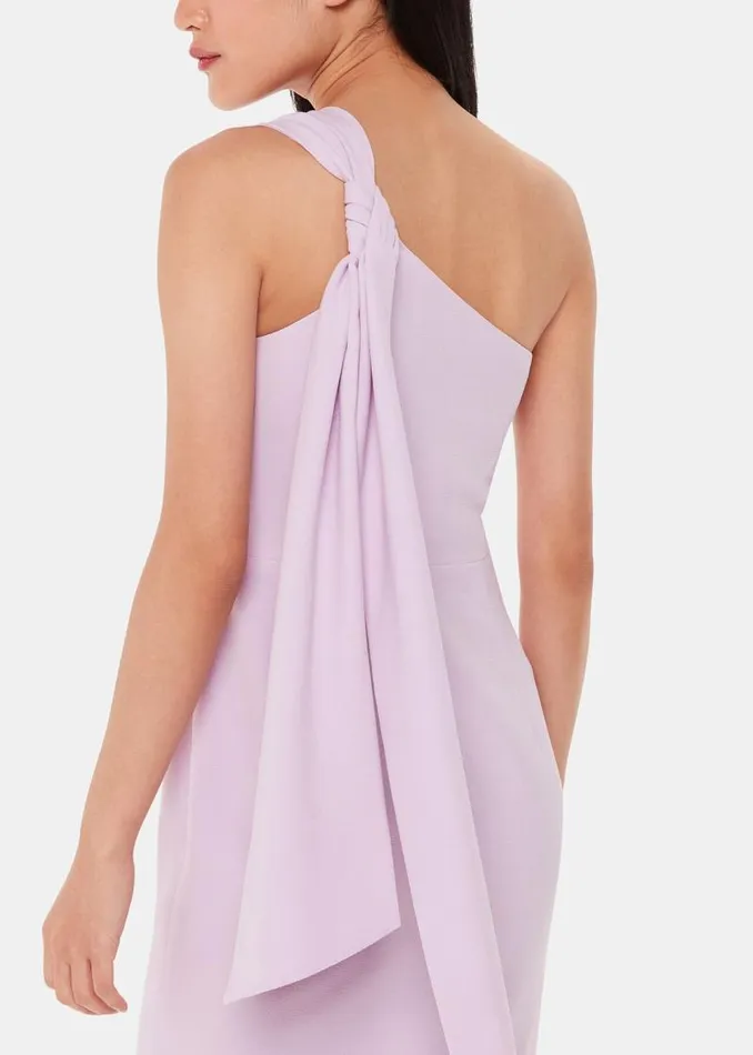 Whistles Dresses Lilac Bethan One Shoulder Maxi Dress 8211 Women