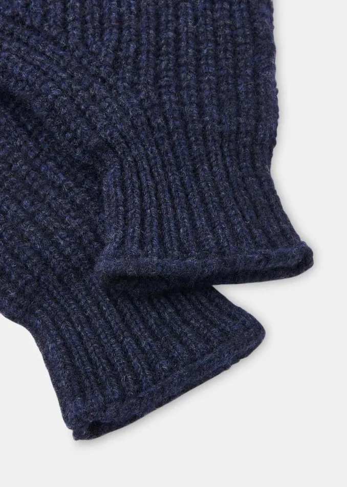 Whistles Hats Gloves and Scarves Navy Lambswool Gloves 8211 Women