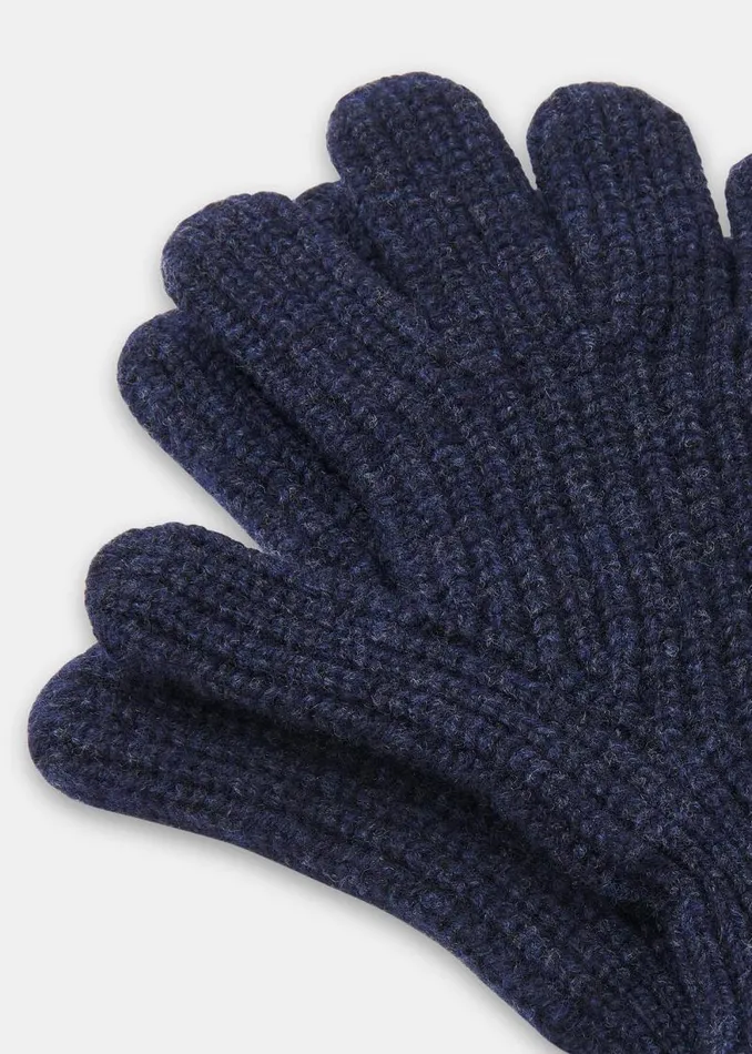 Whistles Hats Gloves and Scarves Navy Lambswool Gloves 8211 Women