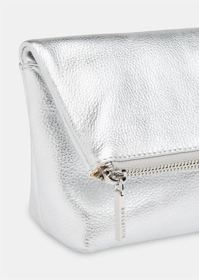 Whistles Leather Silver Cecilia Make Up Bag 8211 Women