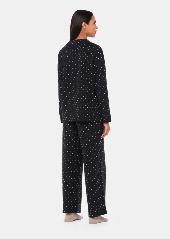 Whistles Pajamas Black Spot Print Pajama Set 8211 Women