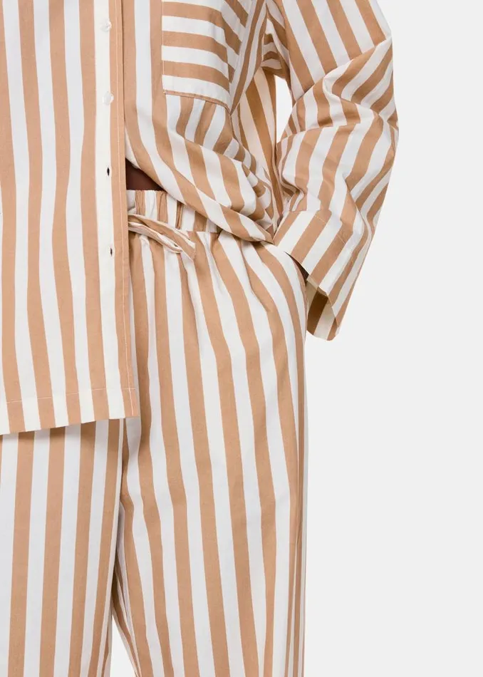 Whistles Pajamas Ivory Cotton Stripe Pajama Bottom 8211 Women