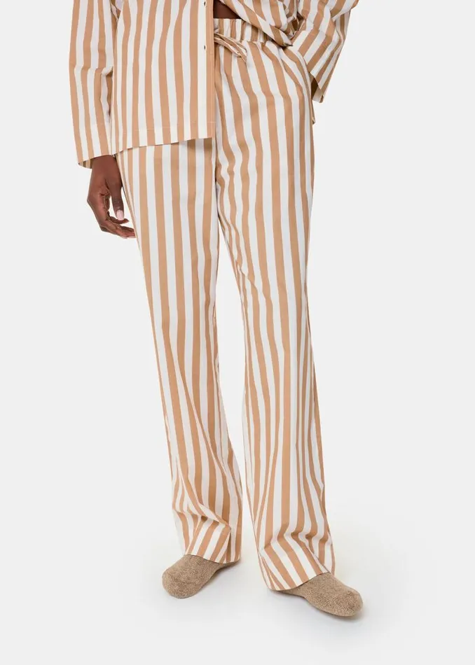 Whistles Pajamas Ivory Cotton Stripe Pajama Bottom 8211 Women