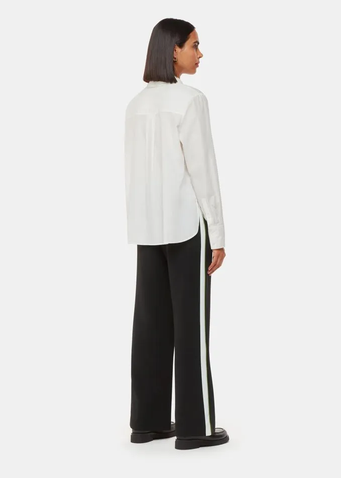 Whistles Pants Black Crepe Side Stripe Pants 8211 Women