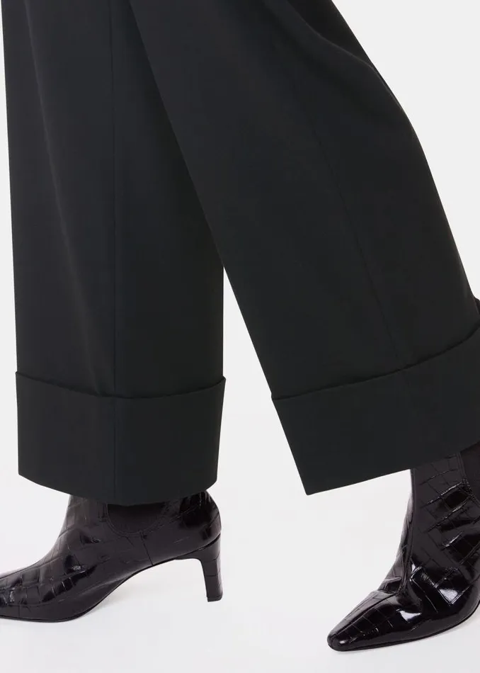Whistles Pants Black Sabrina Turn Up Pants 8211 Women