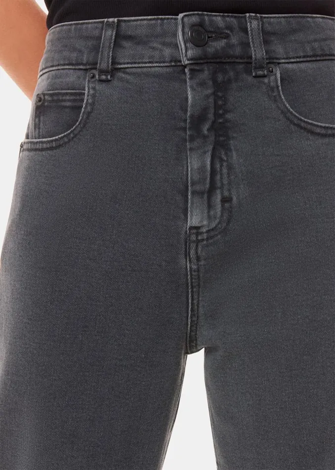 Whistles Pants Grey Stretch Barrel Leg Jean 8211 Women