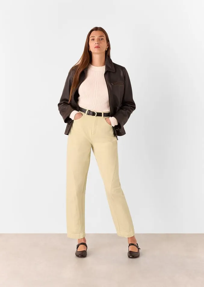 Whistles Pants Neutral Lola Cotton Blend Pants 8211 Women