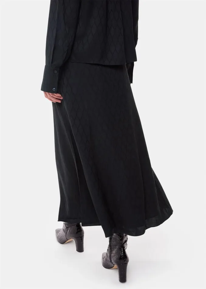 Whistles Skirts Black Diamond Jacquard Midi Skirt 8211 Women