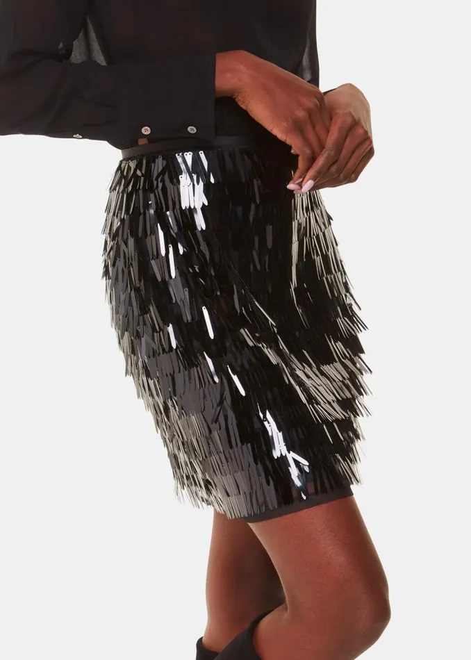 Whistles Skirts Black Sword Sequin Mini Skirt 8211 Women