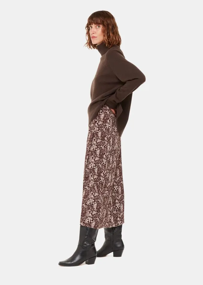 Whistles Skirts Micro Leopard Print Wrap Skirt 8211 Women