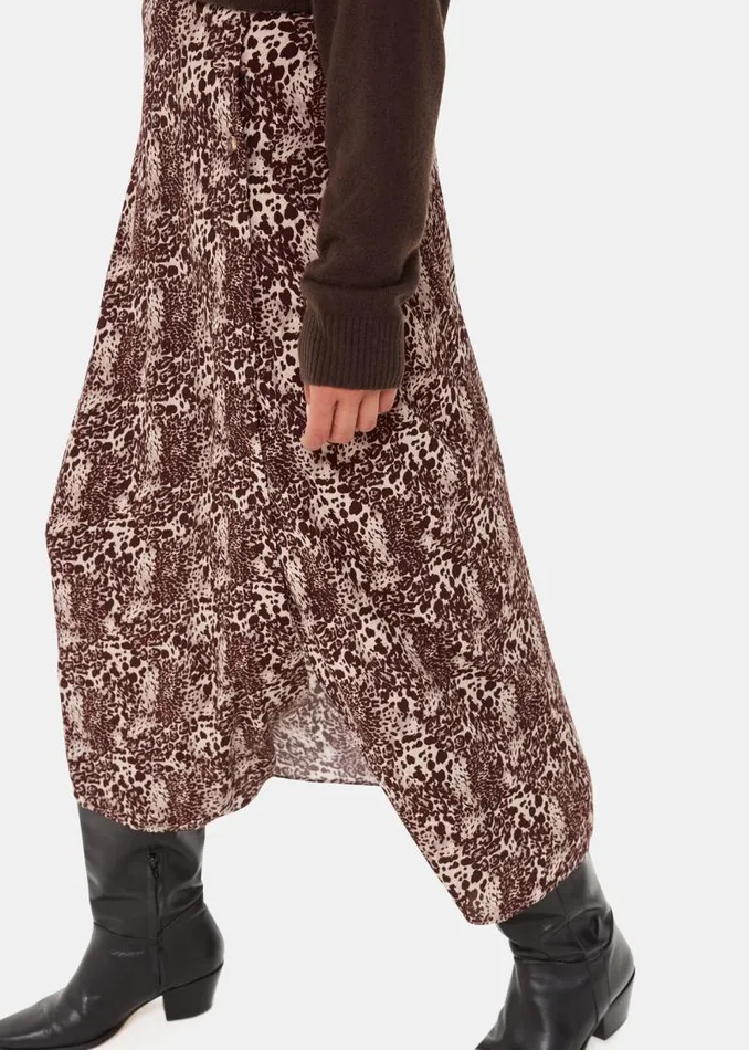 Whistles Skirts Micro Leopard Print Wrap Skirt 8211 Women