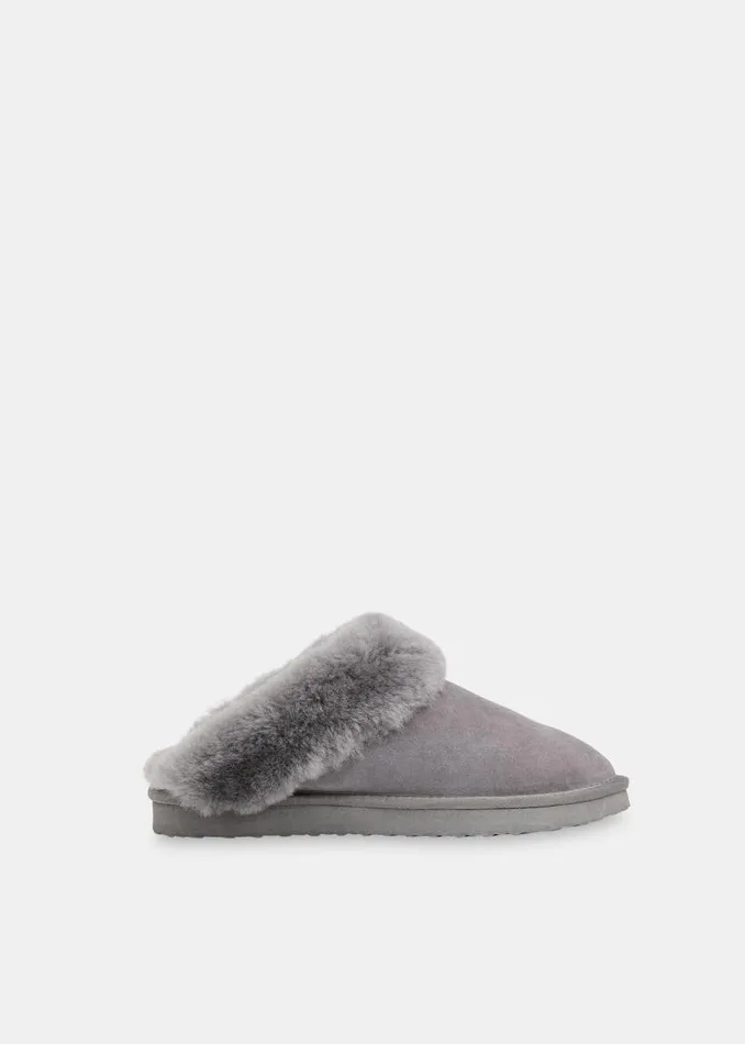 Whistles Slippers Grey Emilia Cuff Slipper 8211 Women
