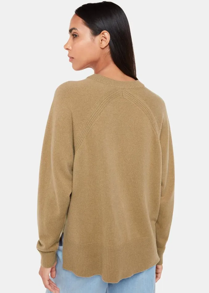 Whistles Sweaters and Cashmere Camel Ultimate Cashmere Crew Neck Sweater 8211 Women