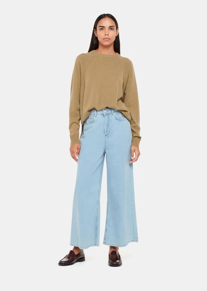 Whistles Sweaters and Cashmere Camel Ultimate Cashmere Crew Neck Sweater 8211 Women
