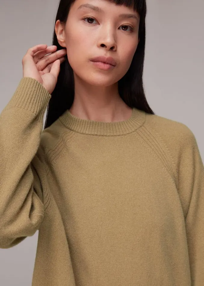 Whistles Sweaters and Cashmere Camel Ultimate Cashmere Crew Neck Sweater 8211 Women