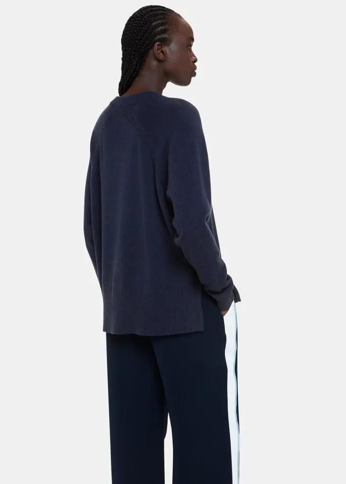 Whistles Sweaters and Cashmere Navy Ultimate Cashmere Crew Neck Sweater 8211 Women