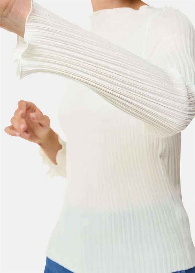Whistles Tops Ivory Elsa Plisse Top 8211 Women
