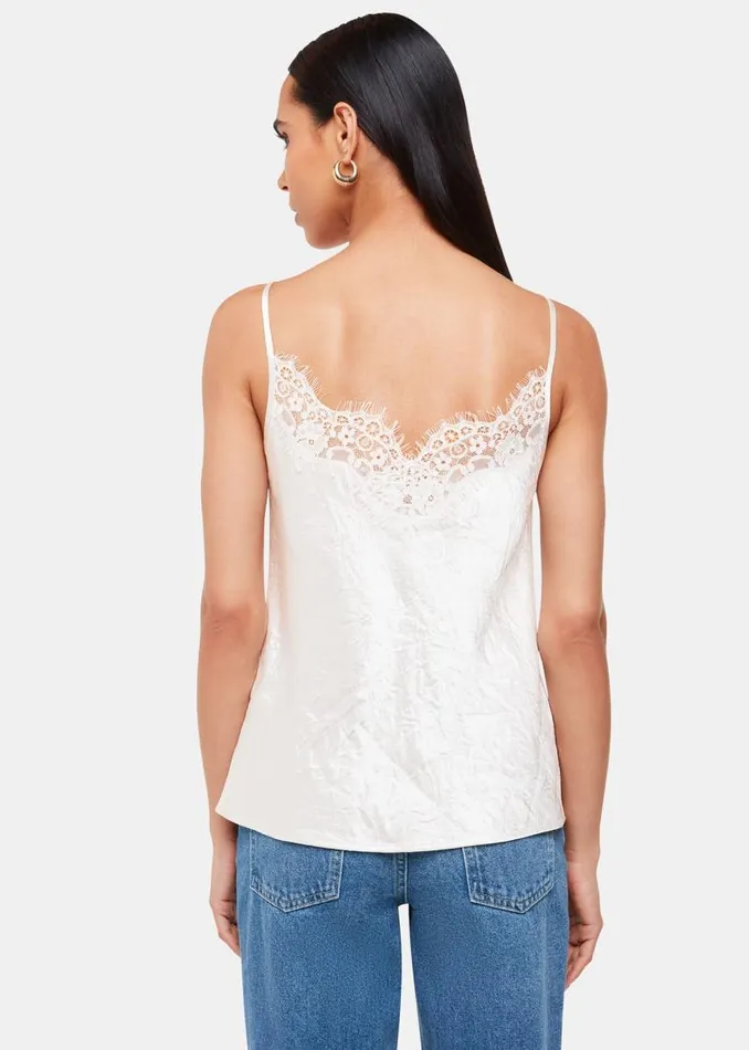 Whistles Tops Neutral Lace Trim Cami Top 8211 Women