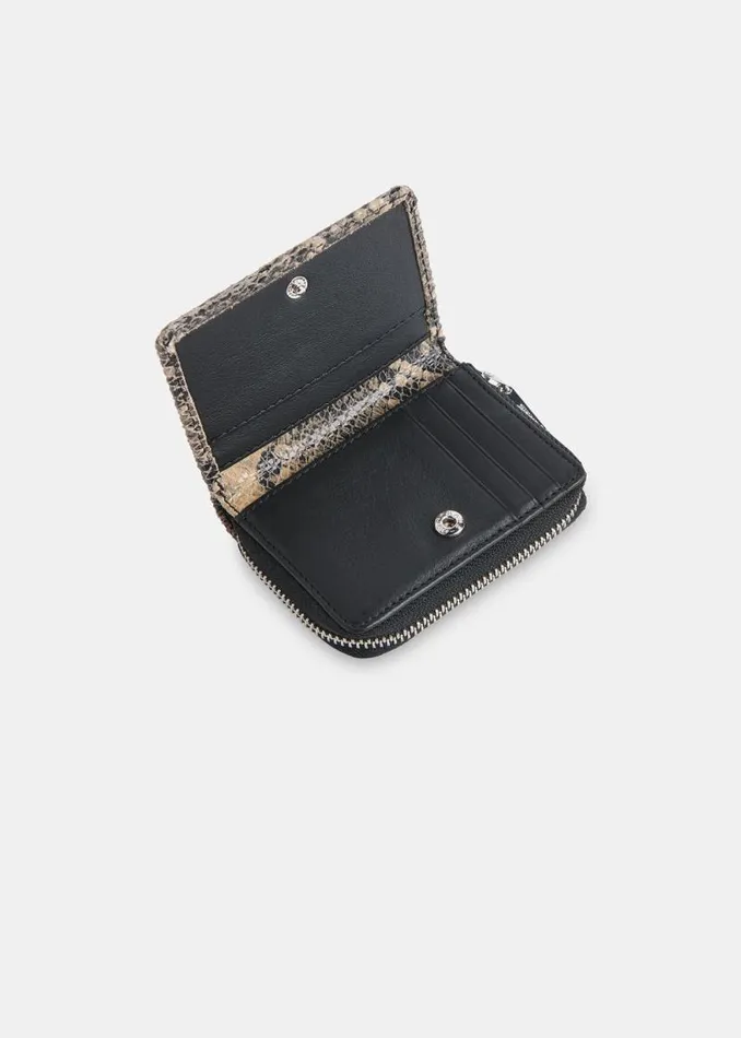 Whistles Wallets and Cardholders Multicolour Koa Snake Compact Purse 8211 Women