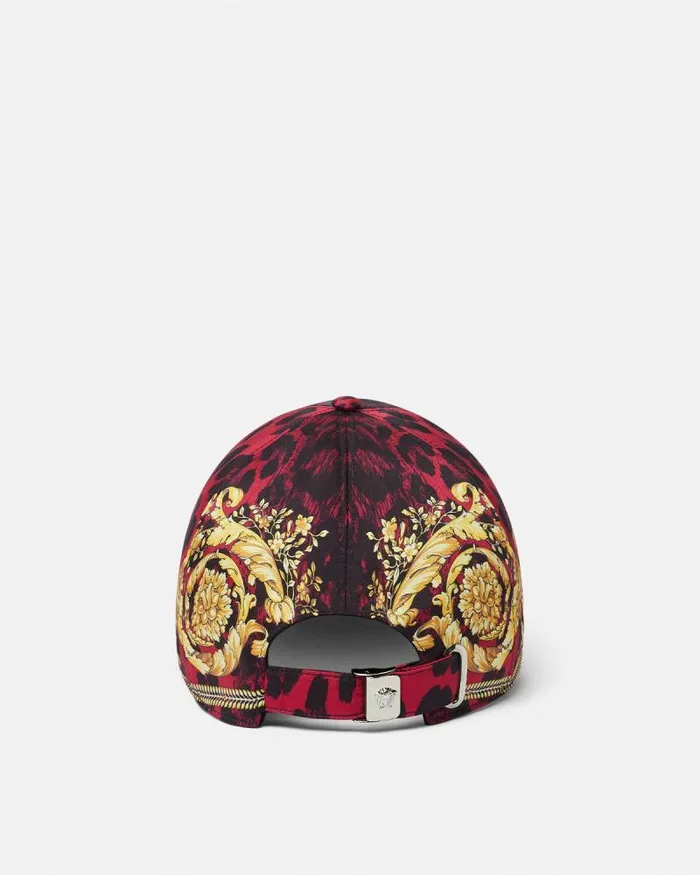 Wild Barocco Baseball Cap Printred WomenMen Versace Hats and Caps