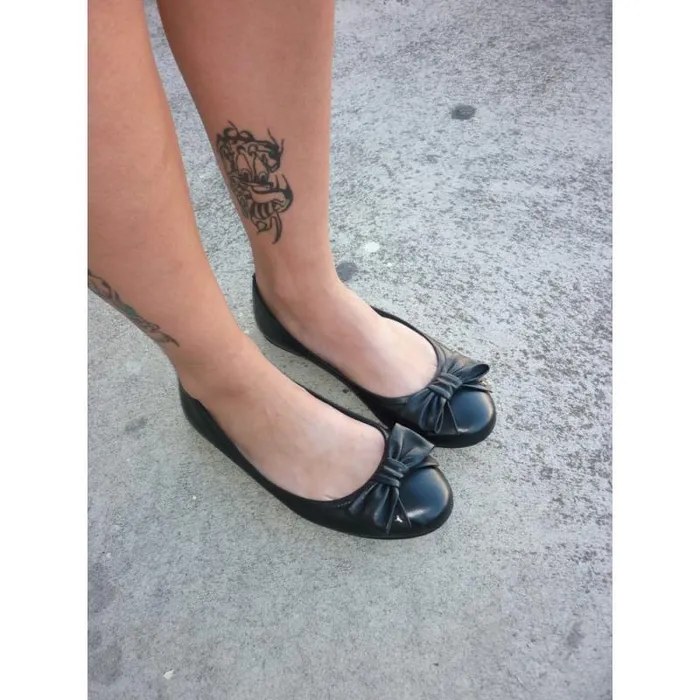 Windsor Smith Flats Women BUNNY BLACK LEATHER FLATS Windsor Smith Flats Women BUNNY BLACK LEATHER FLATS
