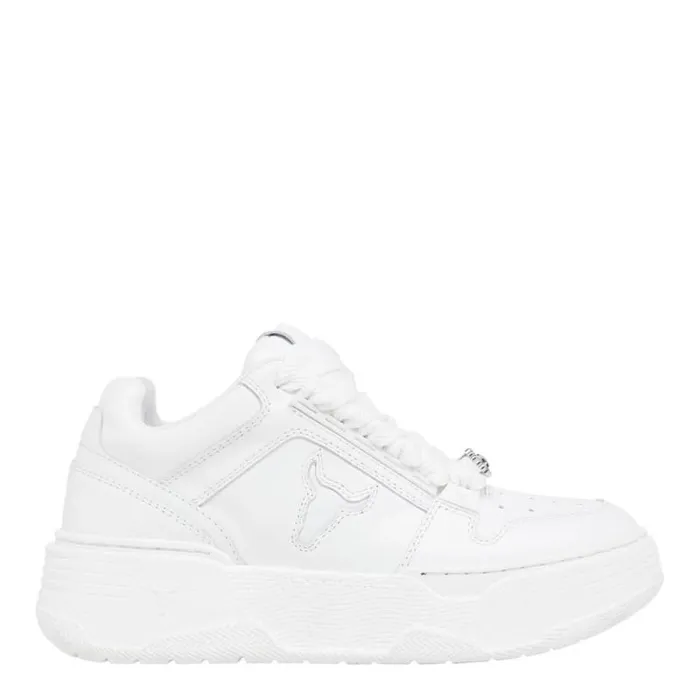 Windsor Smith Platform Sneakers Women AWAKEN WHITE LEATHER SNEAKERS