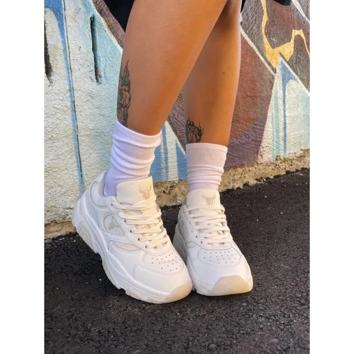 Windsor Smith Platform Sneakers Women GHOSTED WHITE BLONDE SNEAKERS