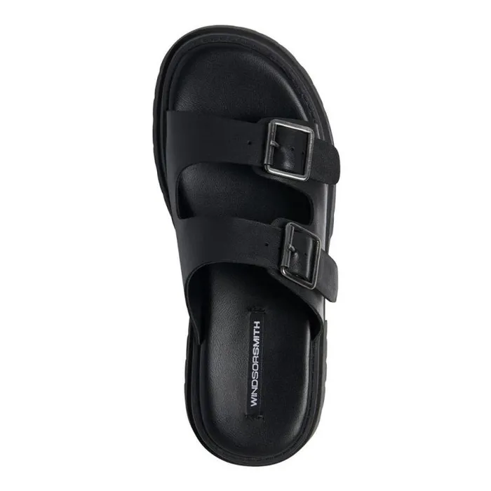 Windsor Smith Sandals Women LULLABY BLACK LEATHER SANDALS Windsor Smith Sandals Women LULLABY BLACK LEATHER SANDALS