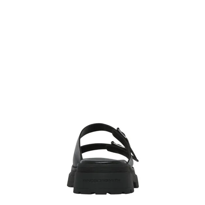 Windsor Smith Sandals Women LULLABY BLACK LEATHER SANDALS Windsor Smith Sandals Women LULLABY BLACK LEATHER SANDALS