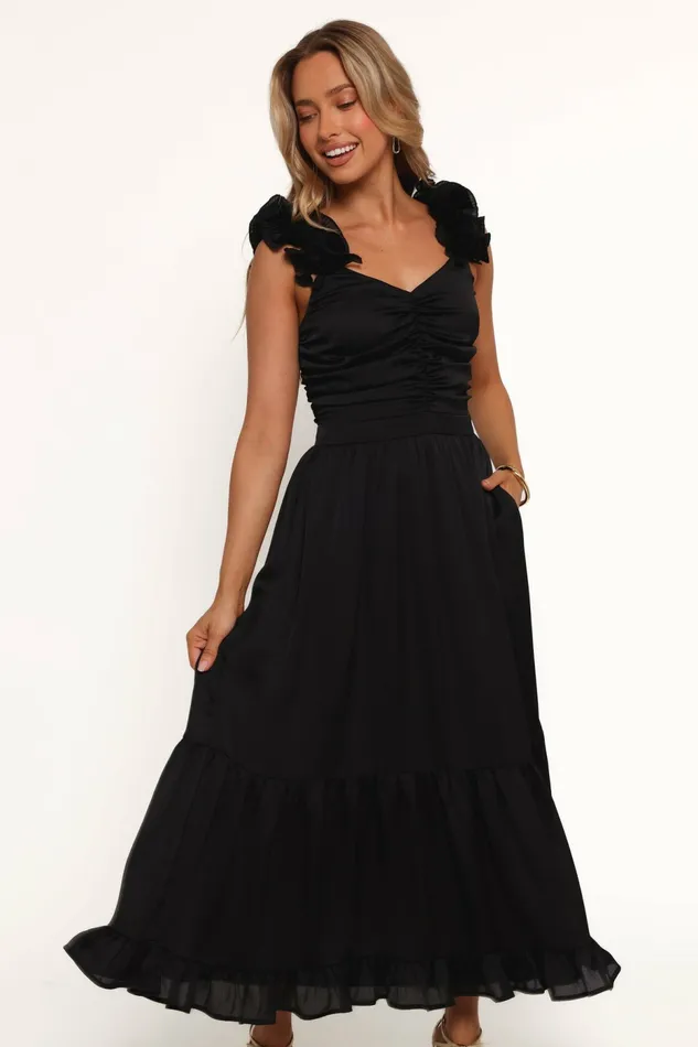 Winter Dresses Inca Midi Dress Black 8211 Petal and Pup Women