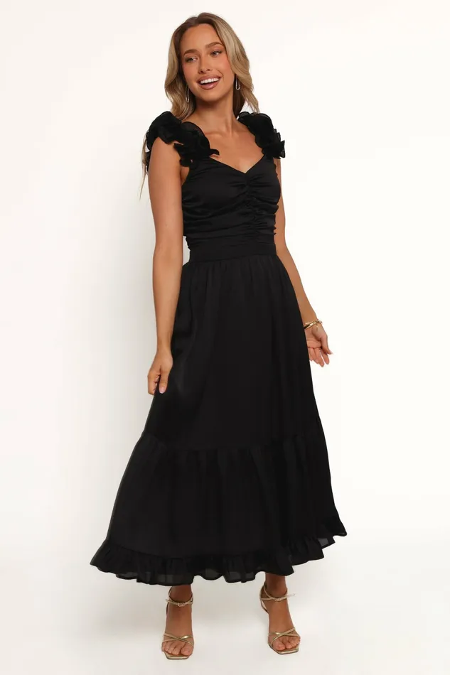Winter Dresses Inca Midi Dress Black 8211 Petal and Pup Women