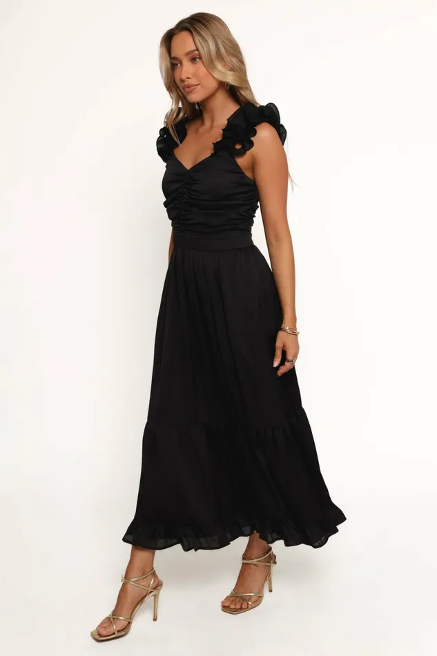 Winter Dresses Inca Midi Dress Black 8211 Petal and Pup Women