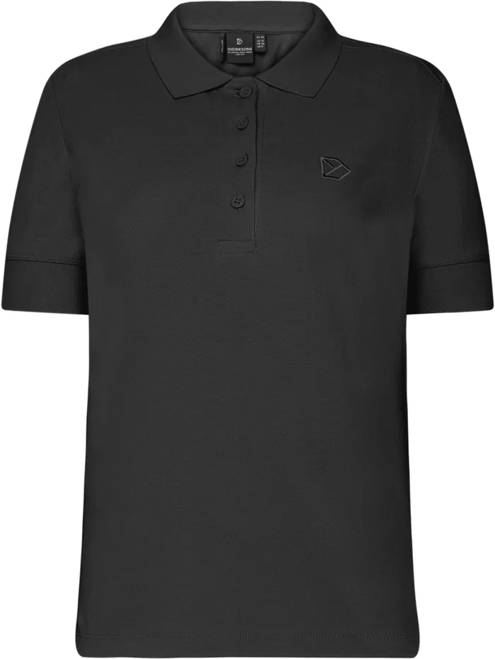 Wivi Polo Black Women Didriksons Tshirts
