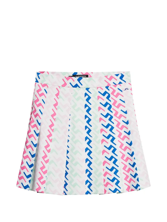 Women Adina Print Skirt Pink Painted Bridge JLindeberg Skirts Women Adina Print Skirt Pink Painted Bridge JLindeberg Skirts