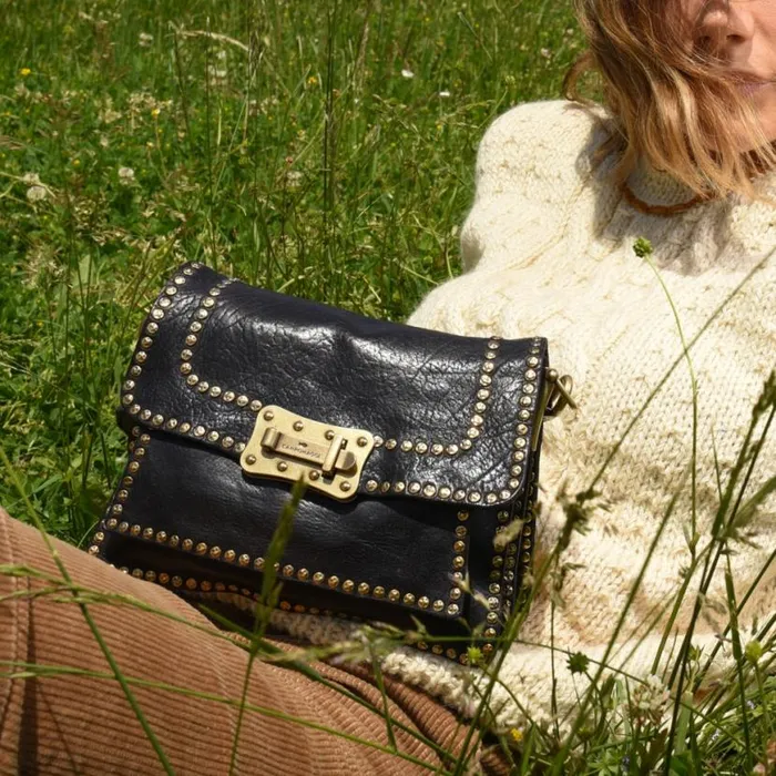 Women Agnese Black Campomaggi Crossbody Bags Women Agnese Black Campomaggi Crossbody Bags