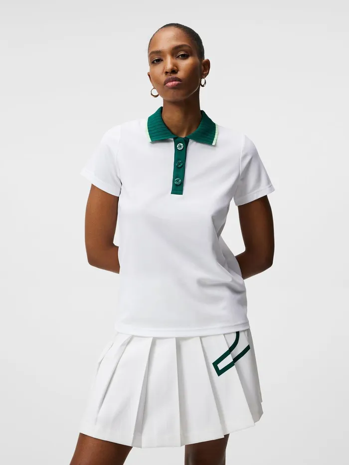 Women Alea Polo White JLindeberg Polo Shirts
