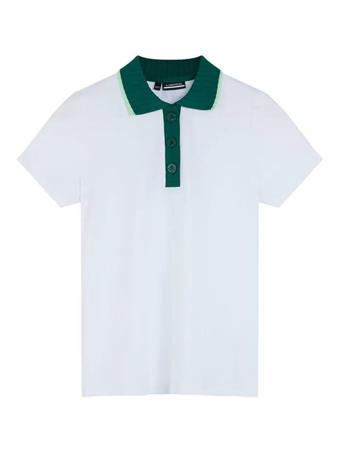 Women Alea Polo White JLindeberg Polo Shirts Women Alea Polo White JLindeberg Polo Shirts