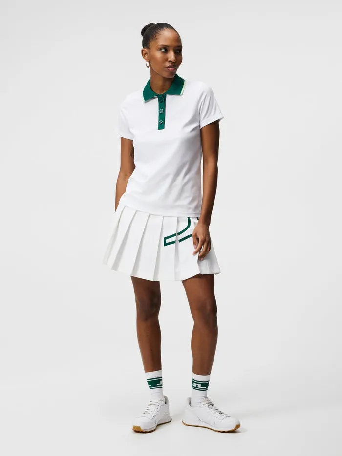 Women Alea Polo White JLindeberg Polo Shirts Women Alea Polo White JLindeberg Polo Shirts