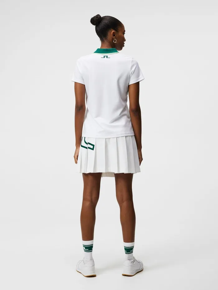 Women Alea Polo White JLindeberg Polo Shirts Women Alea Polo White JLindeberg Polo Shirts