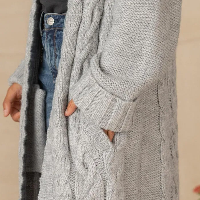Women Allendale Sweater Coat Silver Gray Sundance Catalog Sweaters
