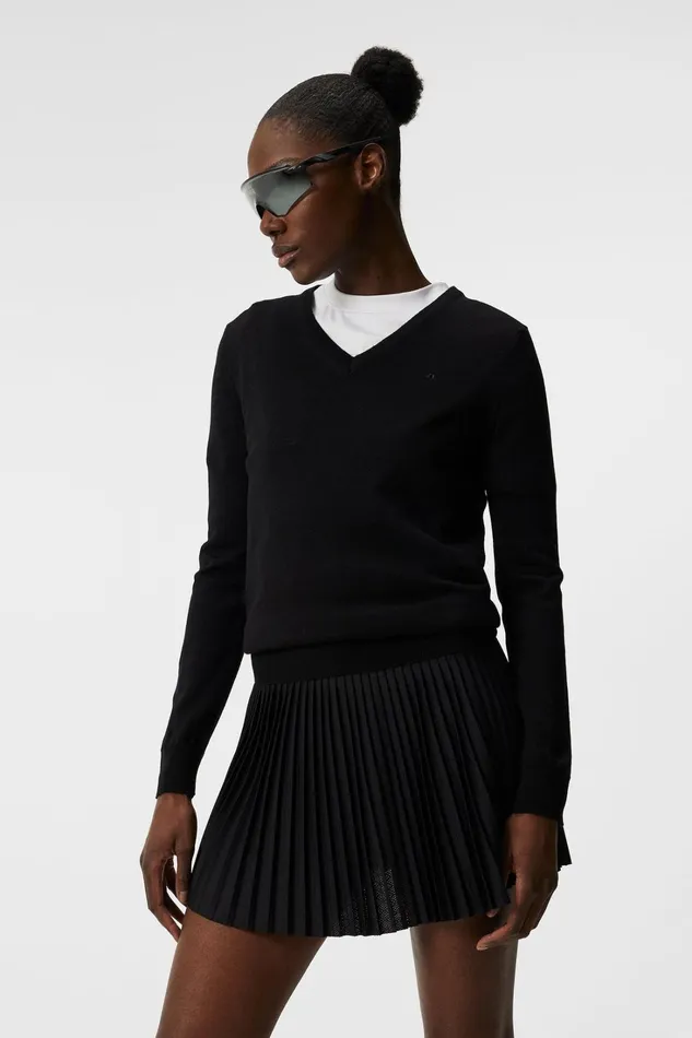 Women Amaya Knitted Sweater Black JLindeberg Knitwear