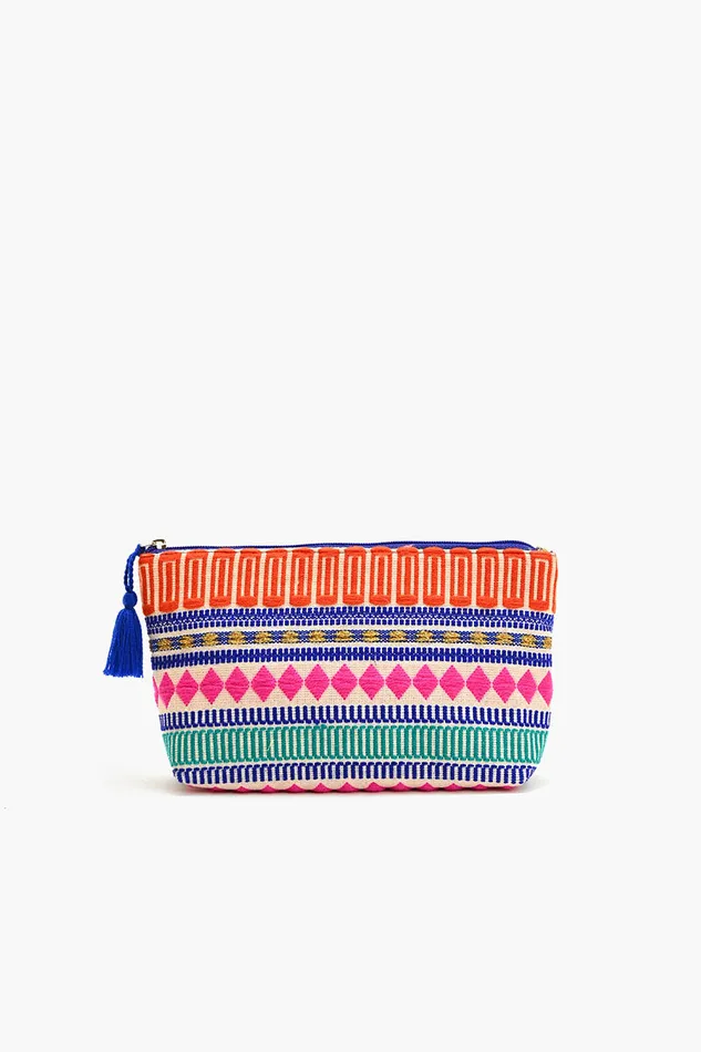 Women America and Beyond Mexican Striped Spring MakeUp Bags Make Up Bags